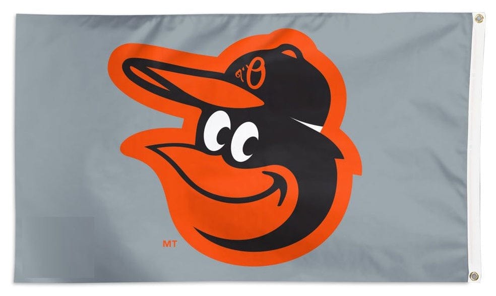 Baltimore Orioles Flag 3x5 Grey