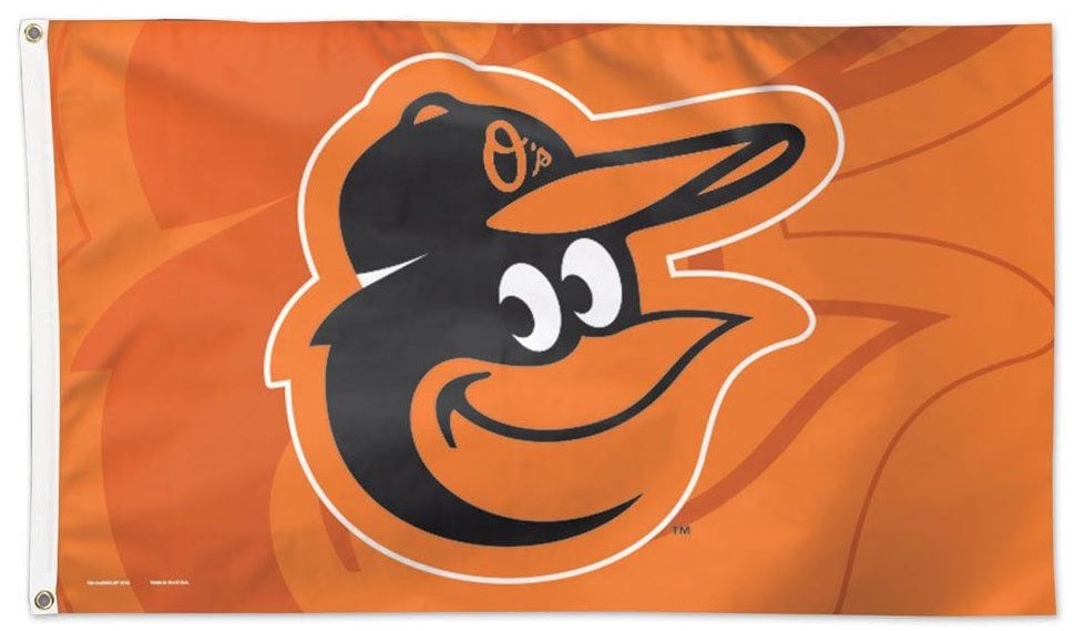 Baltimore Orioles Flag 3x5 Orange Logo