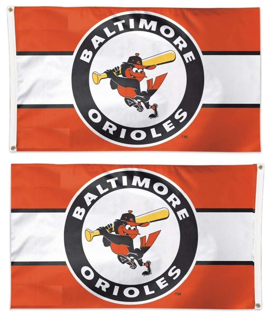Baltimore Orioles Flag 3x5 Retro Cooperstown 2 Sided