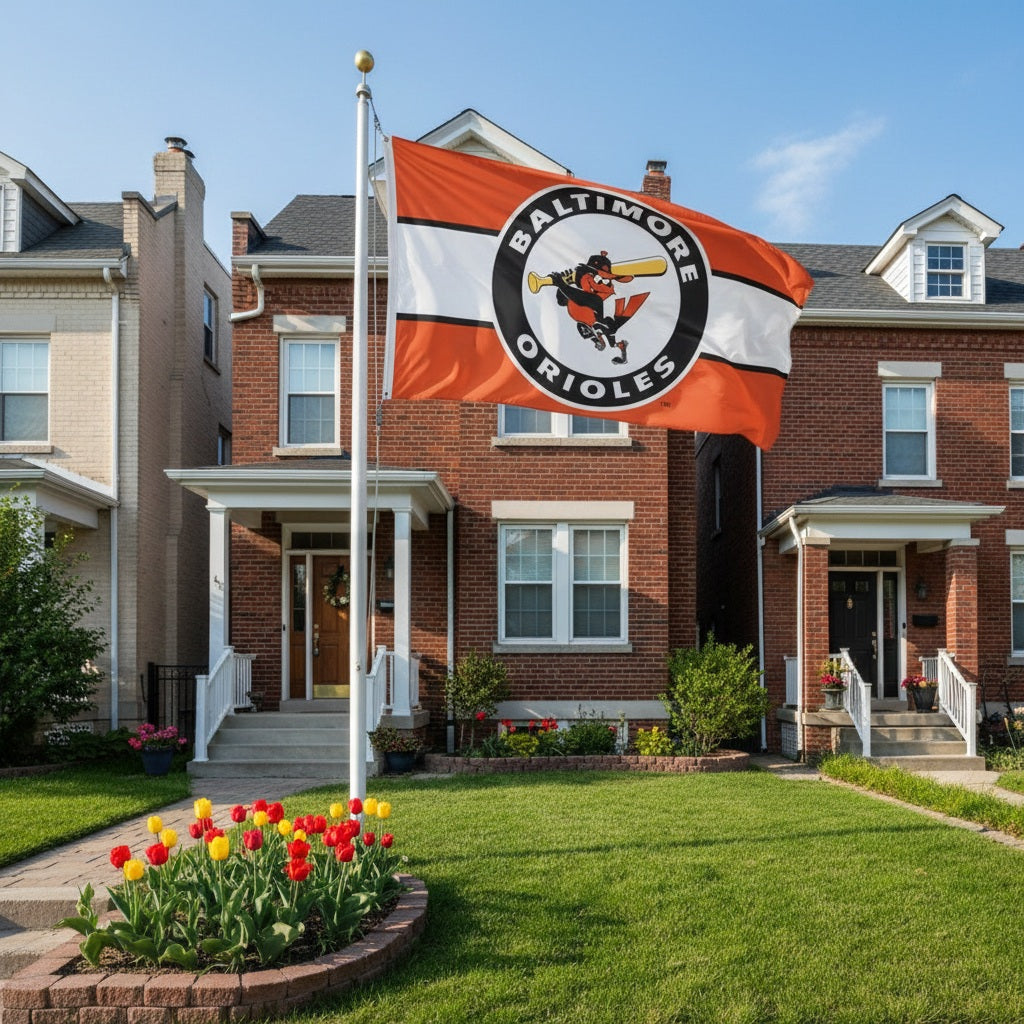 Baltimore Orioles Flag 3x5 Retro Cooperstown 2 Sided
