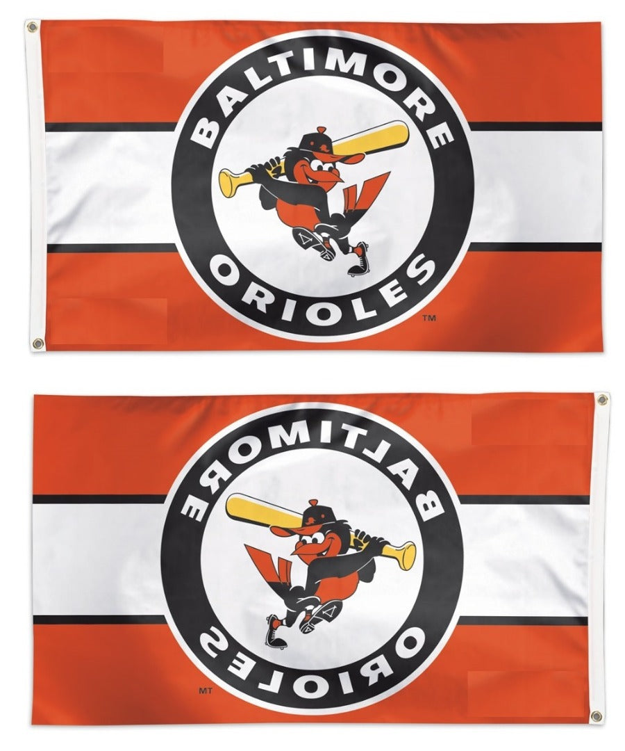 Baltimore Orioles Flag 3x5 Retro Throwback Cooperstown