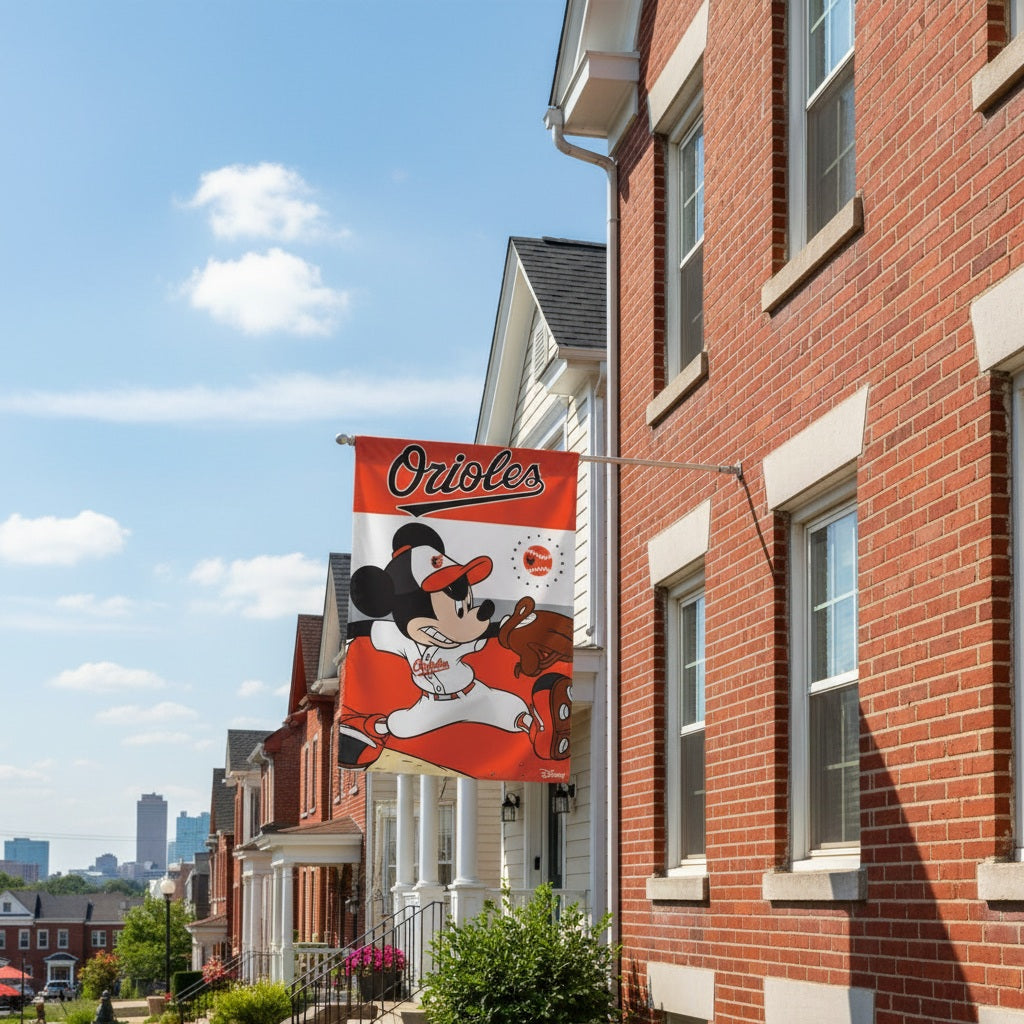 Baltimore Orioles Mickey Mouse Banner