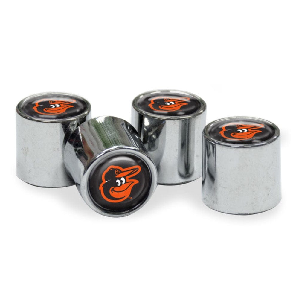 Baltimore Orioles Tire Valve Stem Caps 4-Pack