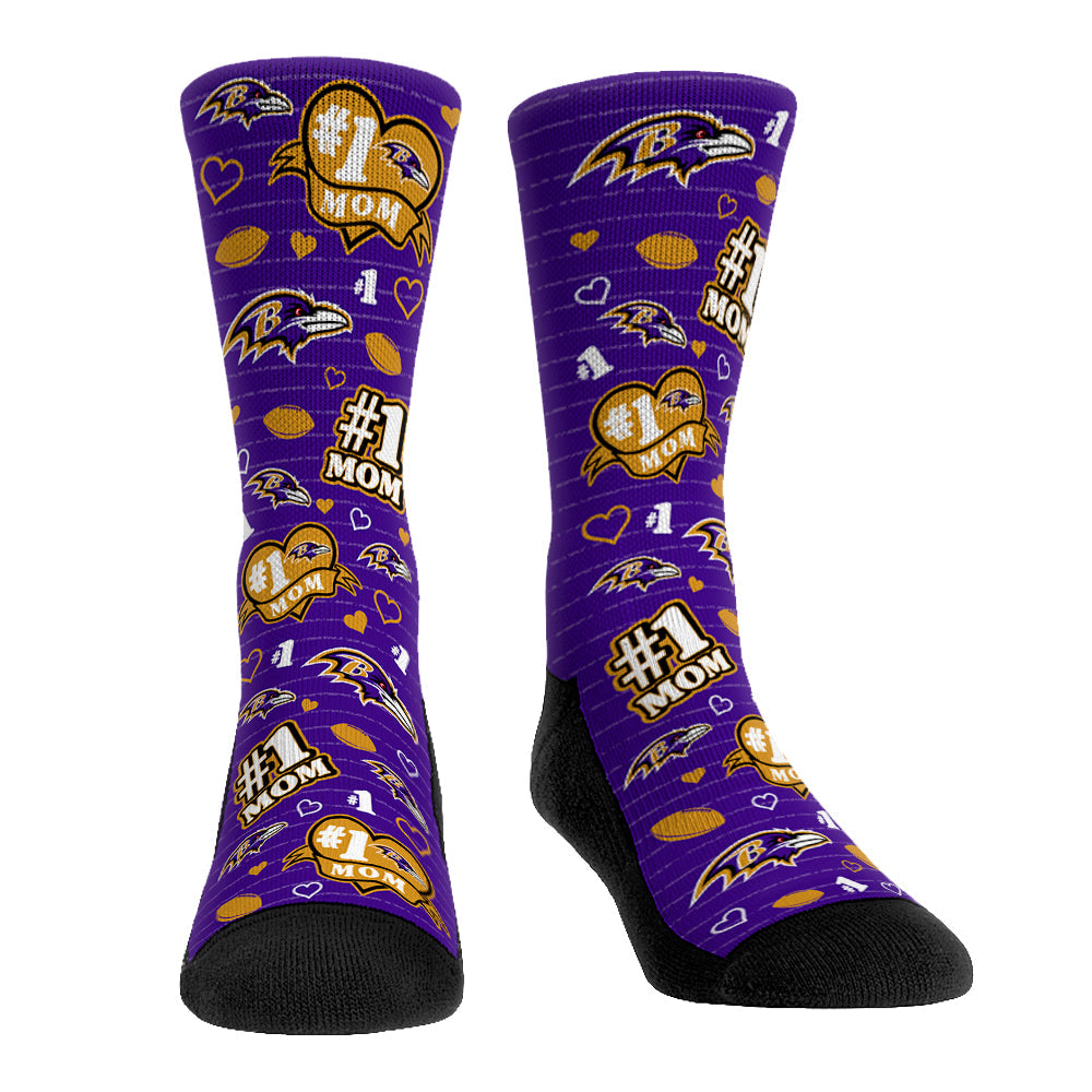 Baltimore Ravens - #1 Mom | Rock 'Em Socks