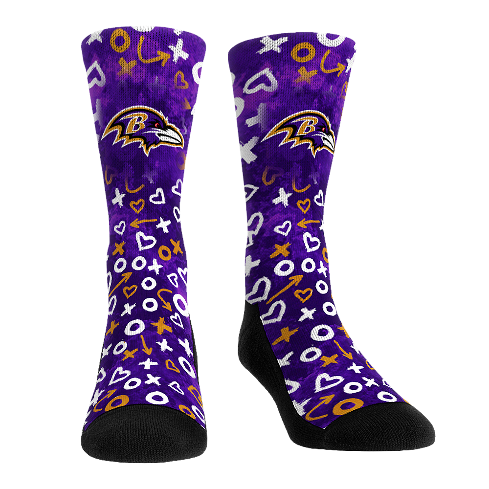 Baltimore Ravens - Valentine's Day Hearts | Rock 'Em Socks