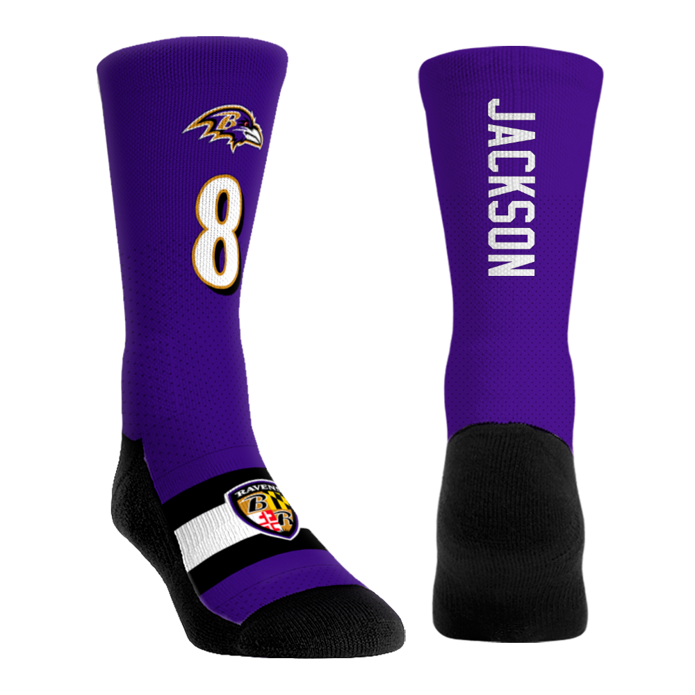Lamar Jackson - Baltimore Ravens  - Jersey (Purple) | Rock 'Em Socks 1