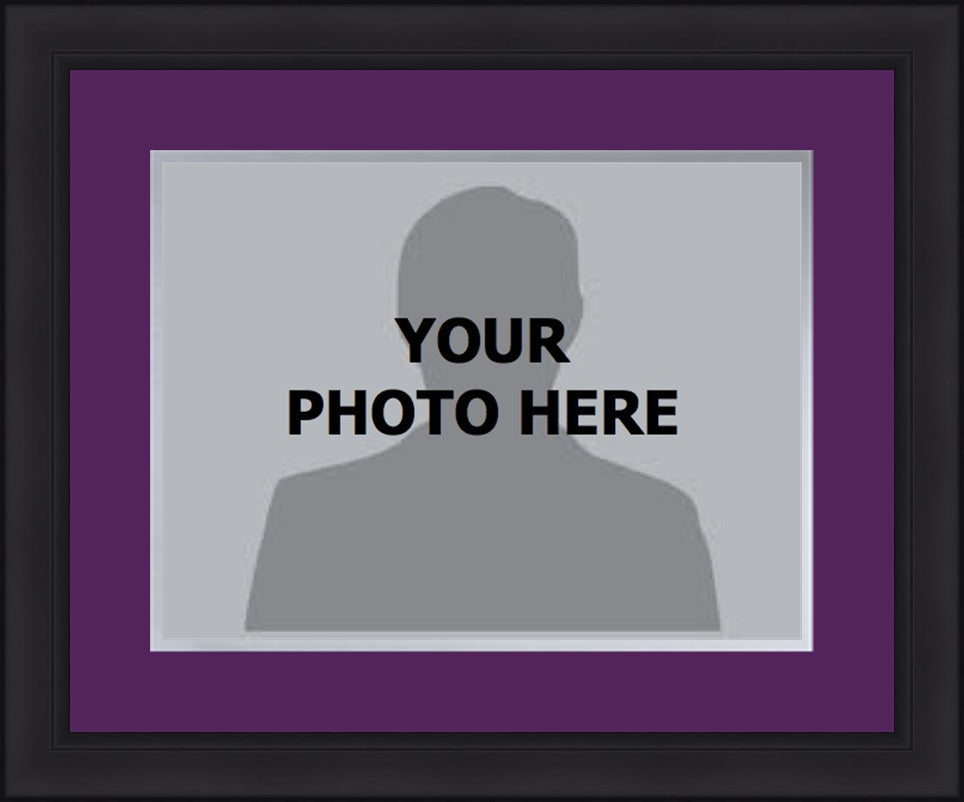 MLB Baseball Photo Picture Frame Kit - Colorado Rockies (Purple Matting, Gray Trim) 1