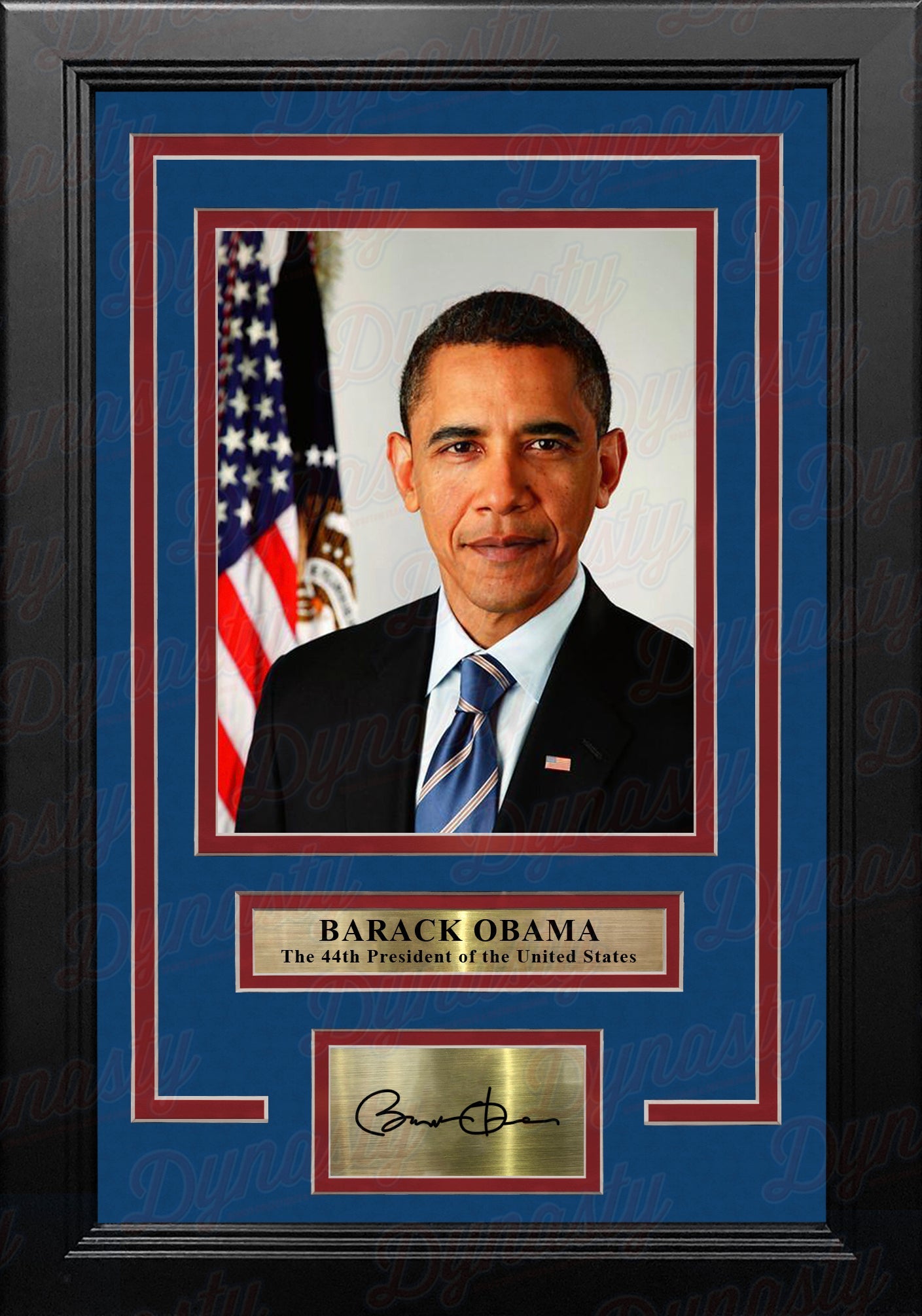 Barack Obama 44th President of the United States 8" x 10" Framed Photo with Engraved Autograph 1