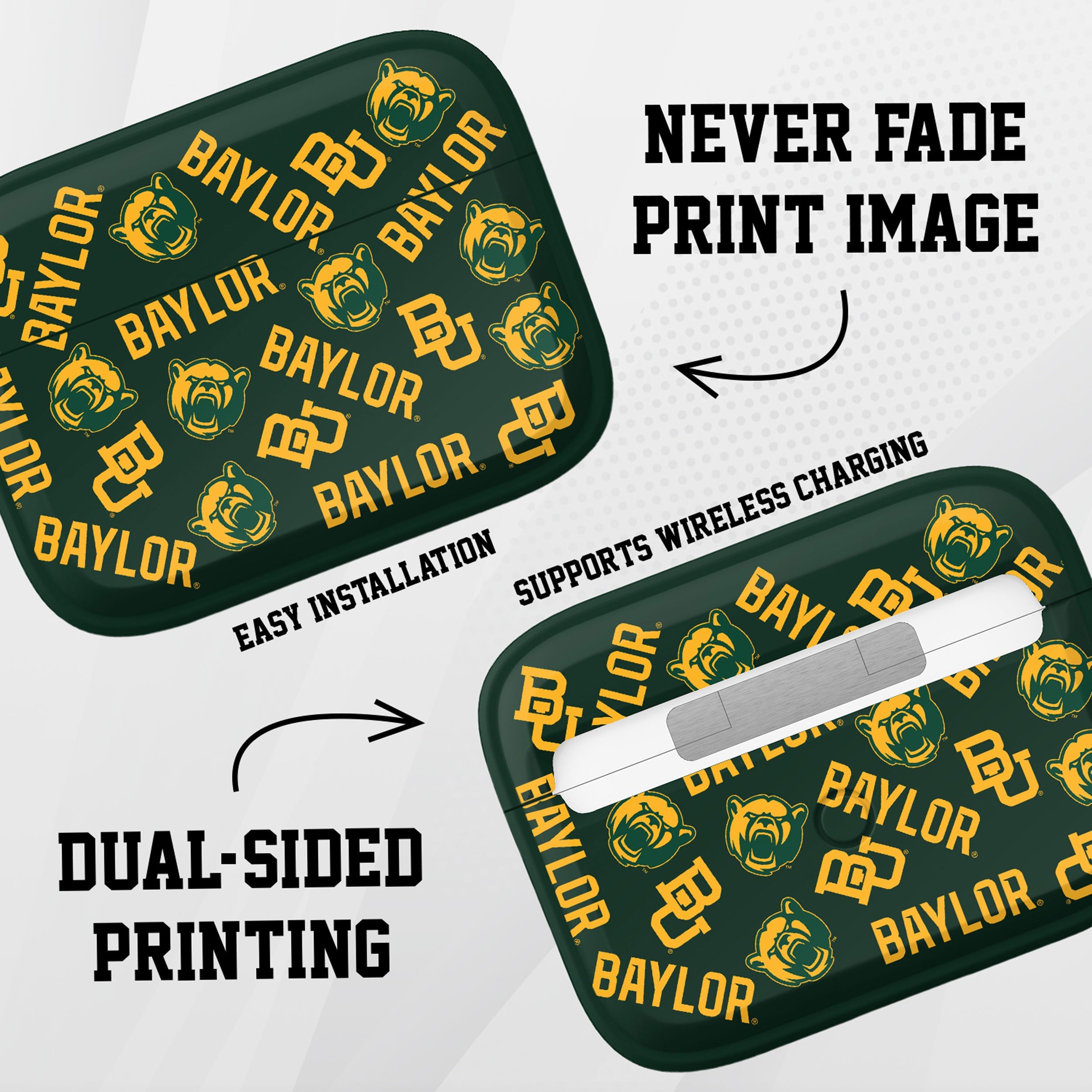 Baylor Bears HDX AirPods Pro 1 & 2 Case Cover 7