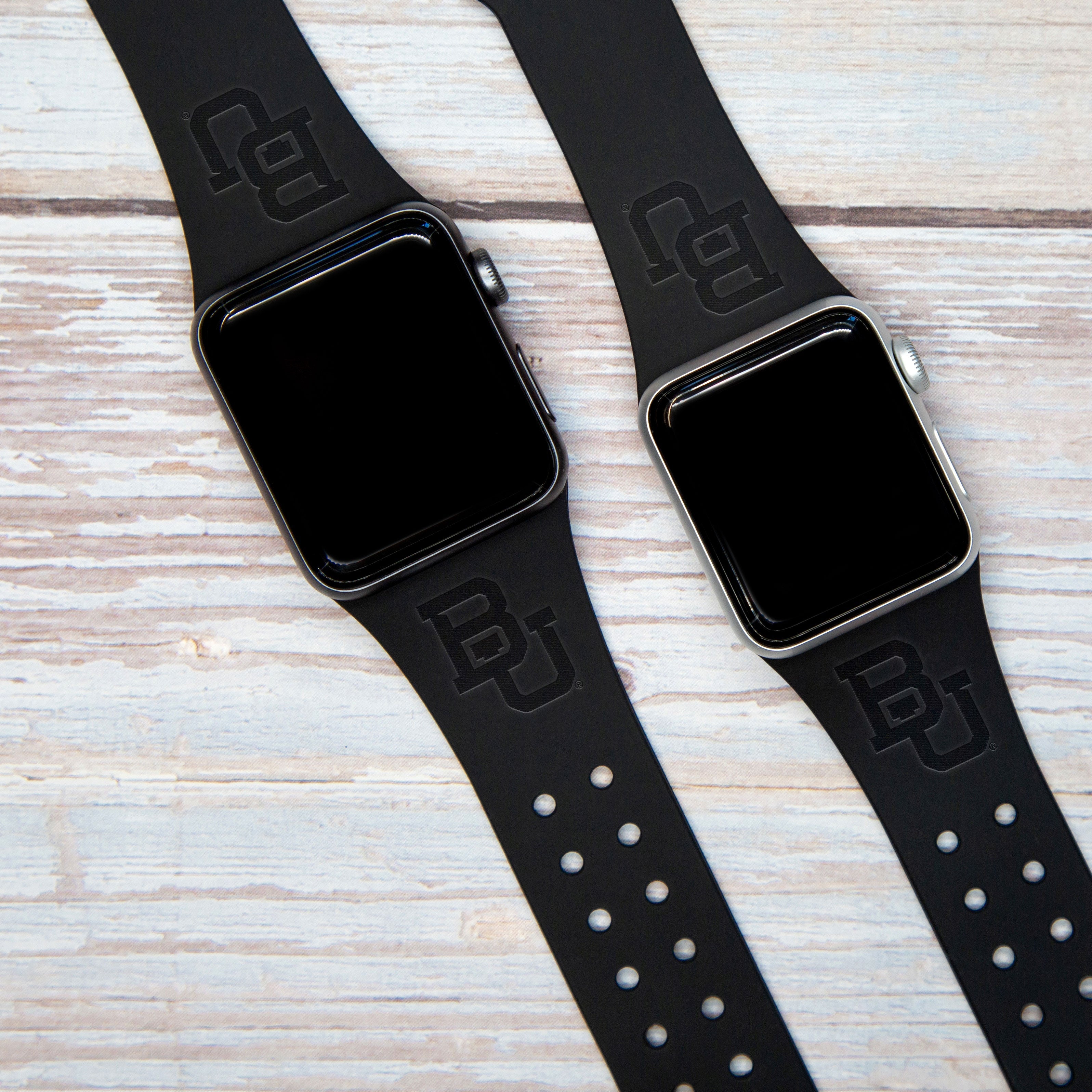 Baylor Bears Engraved Apple Watch Band 16