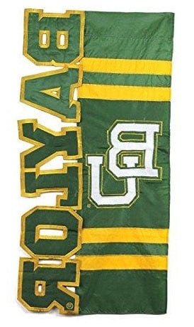 Baylor Bears Flag Vertical Applique House Banner