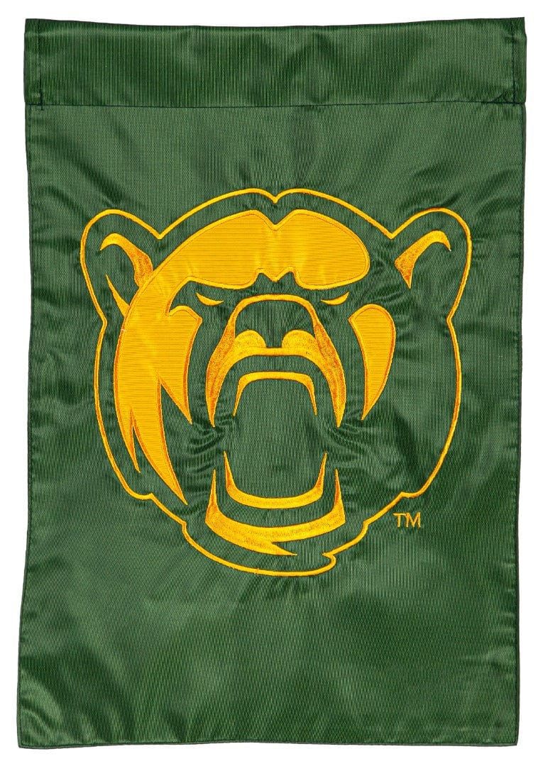 Baylor Bears Garden Flag 2 Sided Applique Logo 1