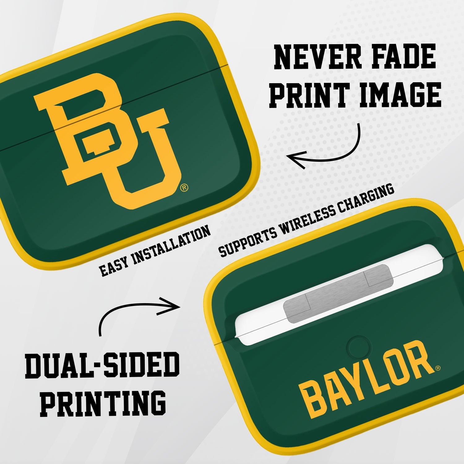 Baylor Bears HDX AirPods Pro 1 & 2 Case Cover 3