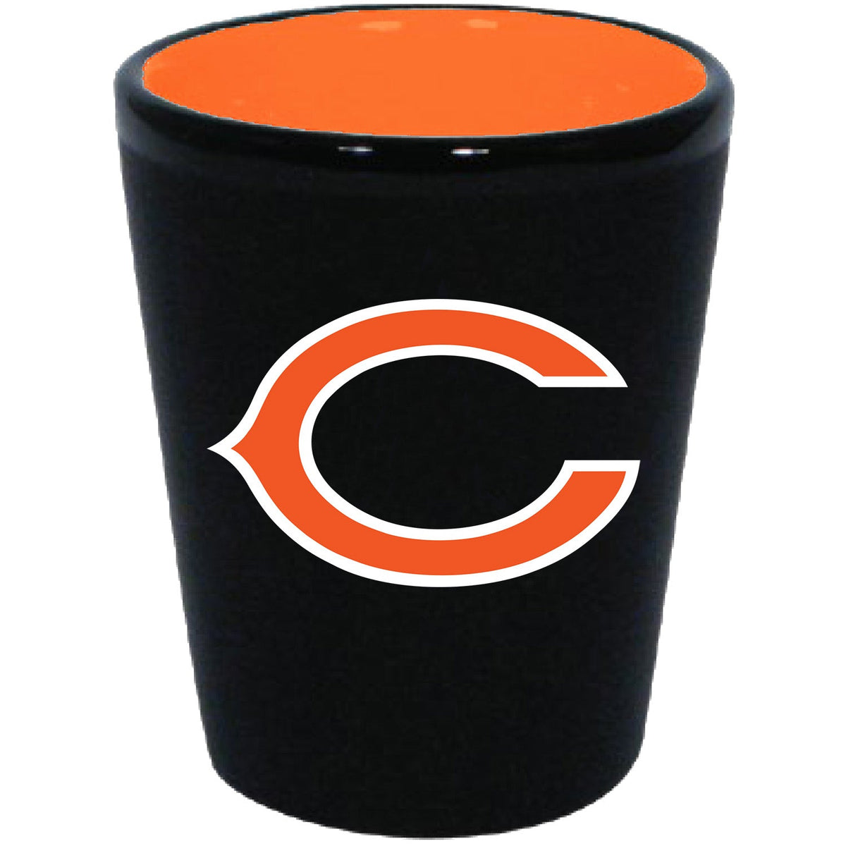 Chicago Bears Matte Black/Inner Color Shot Glass 1
