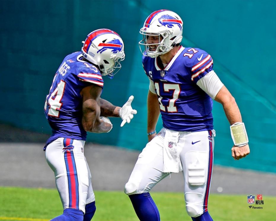 Josh Allen Touchdown Celebration Buffalo Bills 8" x 10" Football Photo 1
