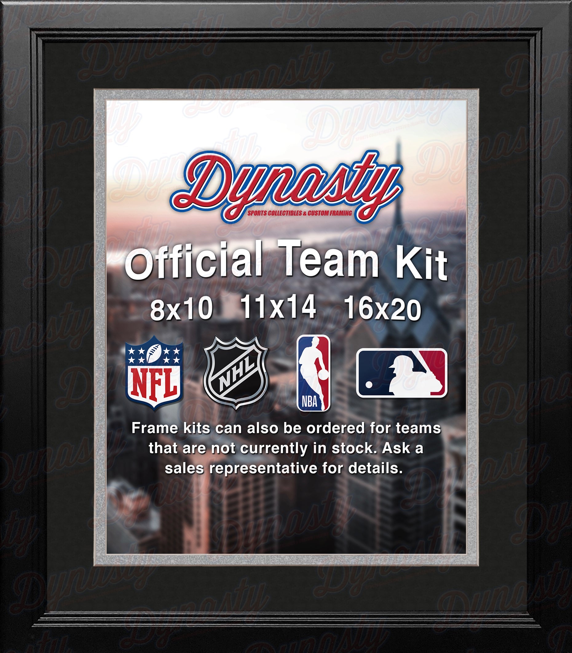 NBA Basketball Photo Picture Frame Kit - San Antonio Spurs (Black Matting, Silver Trim) 2