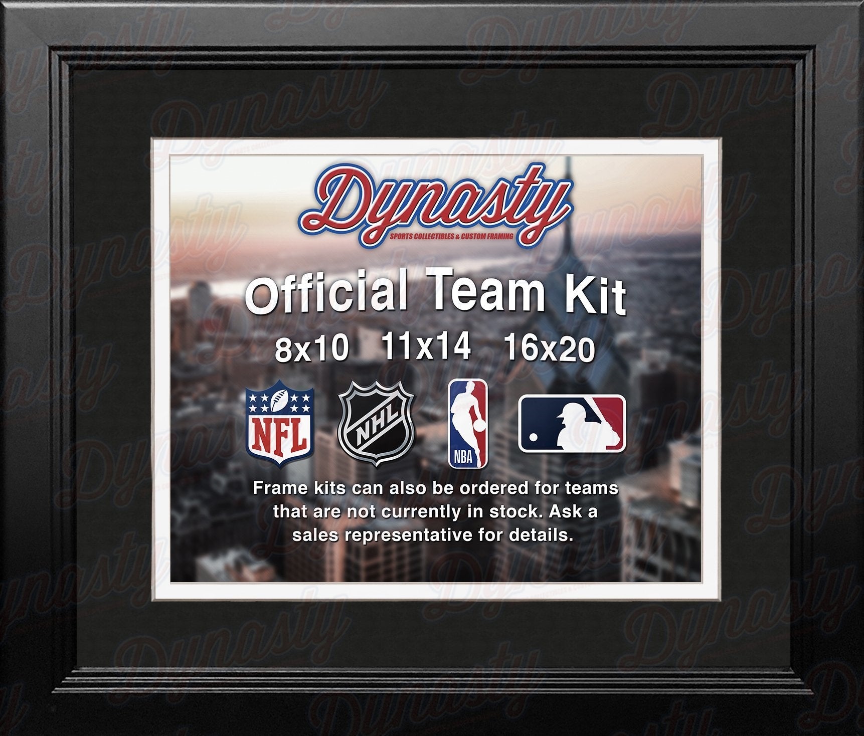 Brooklyn Nets Custom NBA Basketball 16x20 Picture Frame Kit (Multiple Colors) 1
