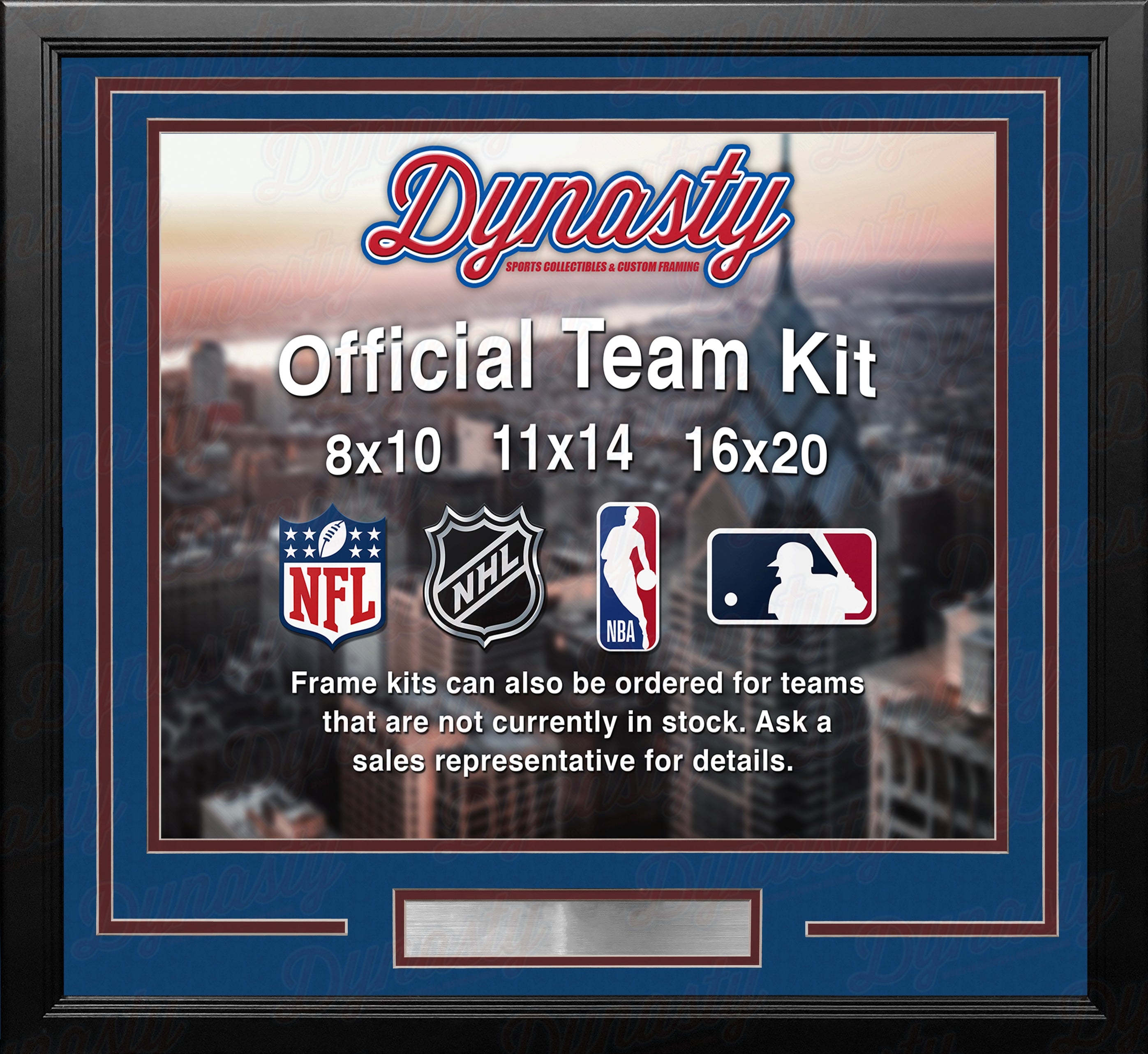 Colorado Avalanche Custom NHL Hockey 8x10 Picture Frame Kit (Multiple Colors) 3