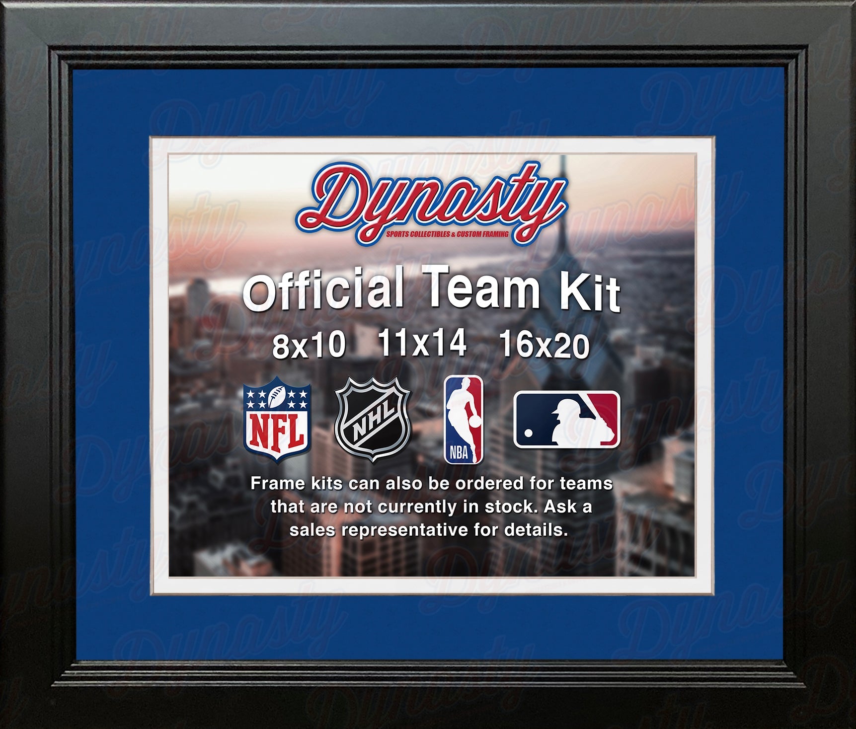 Los Angeles Dodgers Custom MLB Baseball 11x14 Picture Frame Kit (Multiple Colors) 1