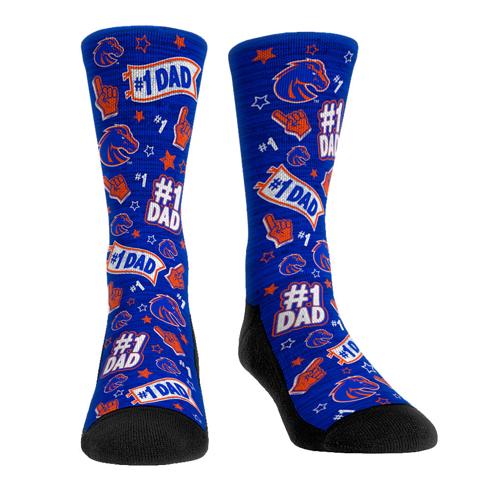 Boise State Broncos - #1 Dad | Rock 'Em Socks