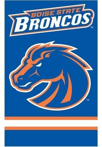 Boise State Broncos Flag 2 Sided Applique House Banner Retro