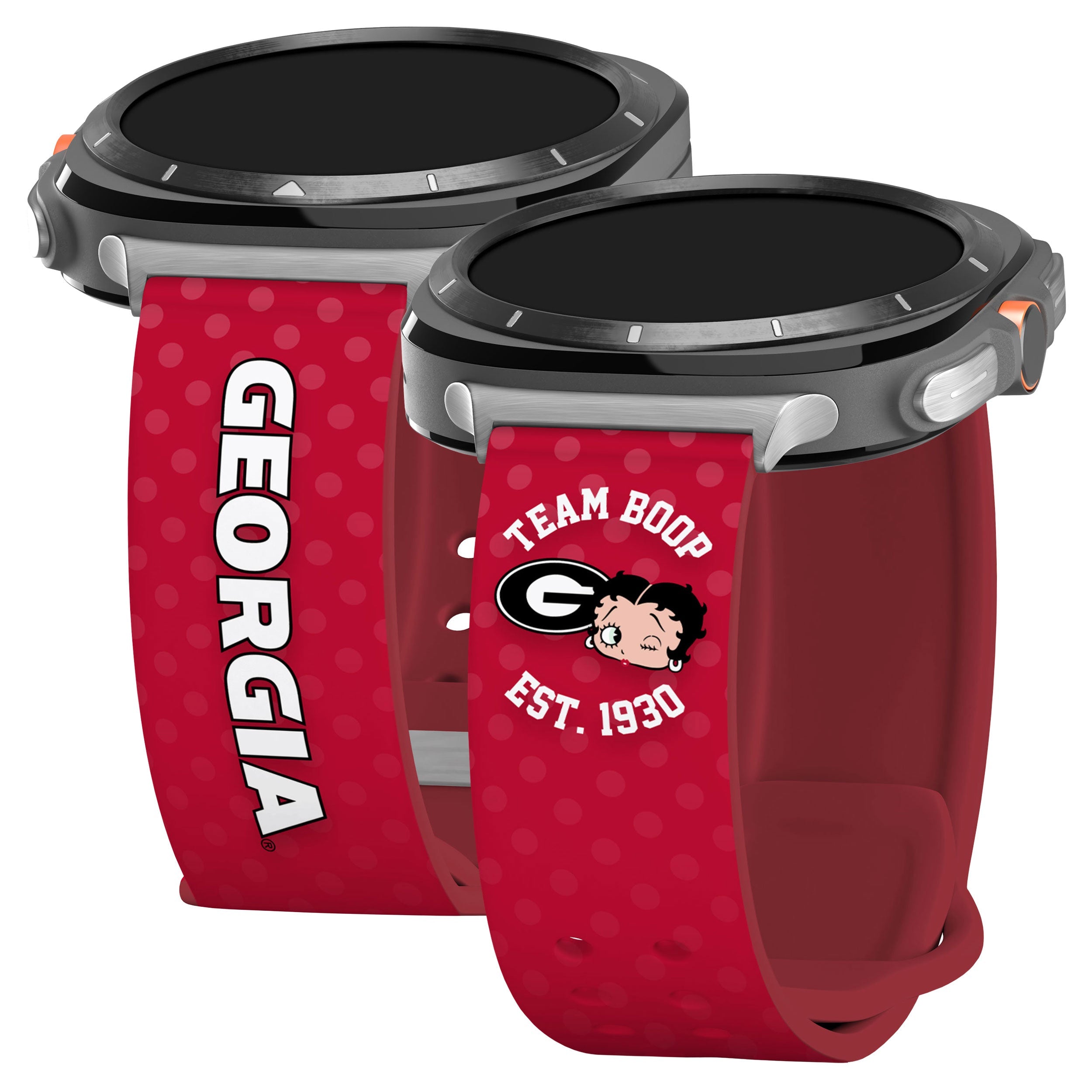 Georgia Bulldogs X Betty Boop HD Samsung Galaxy Watch Ultra Watch Band 1