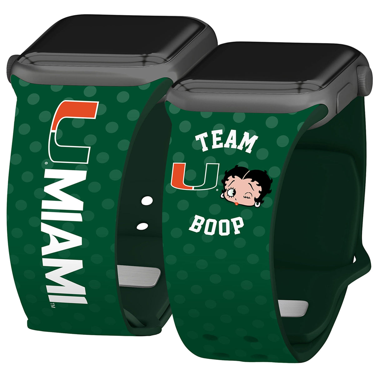Miami Hurricanes X Betty Boop HD Apple Watch Band | Affinity Bands 1