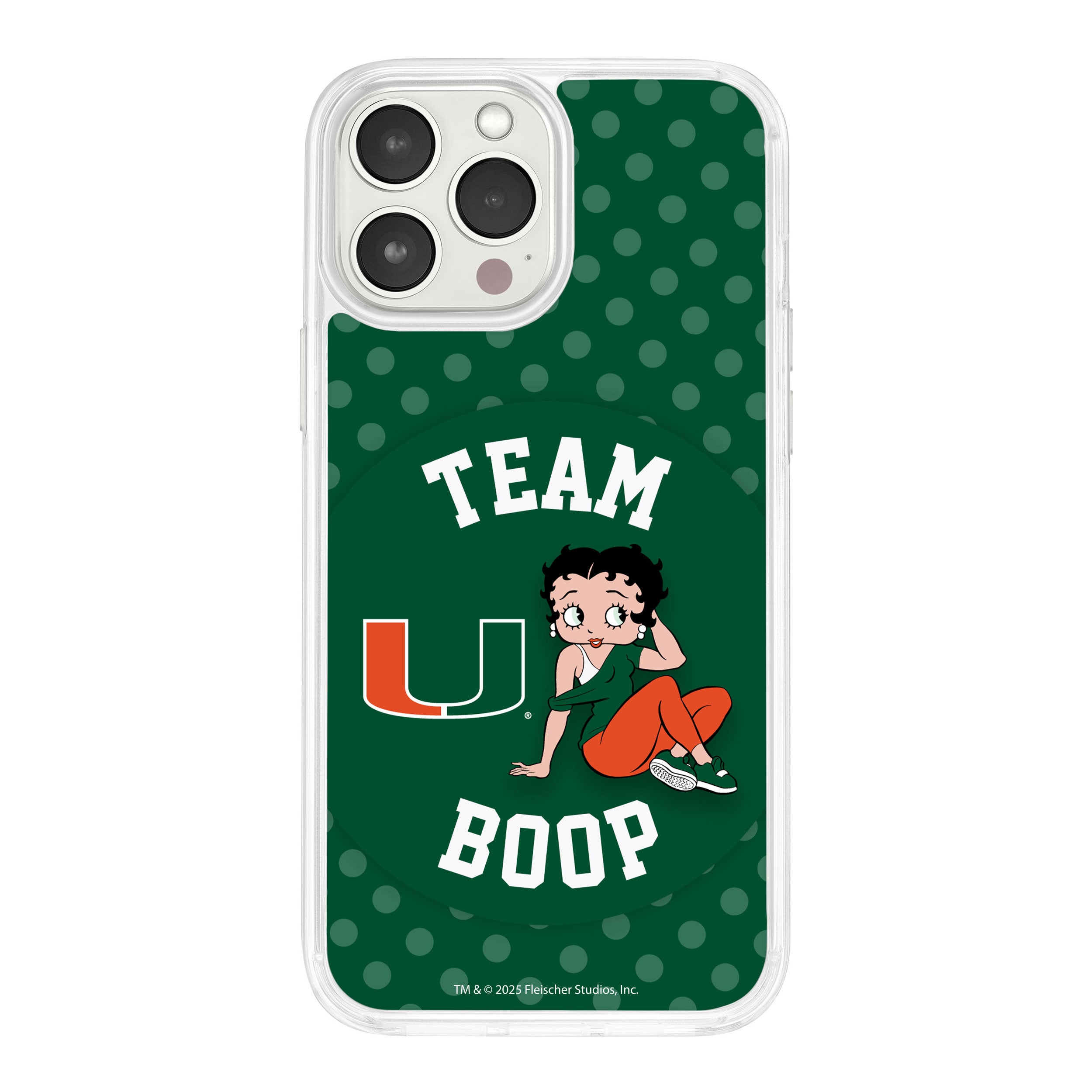 Miami Hurricanes X Betty Boop HD Apple iPhone 16 Mag-Safe Phone Case 1