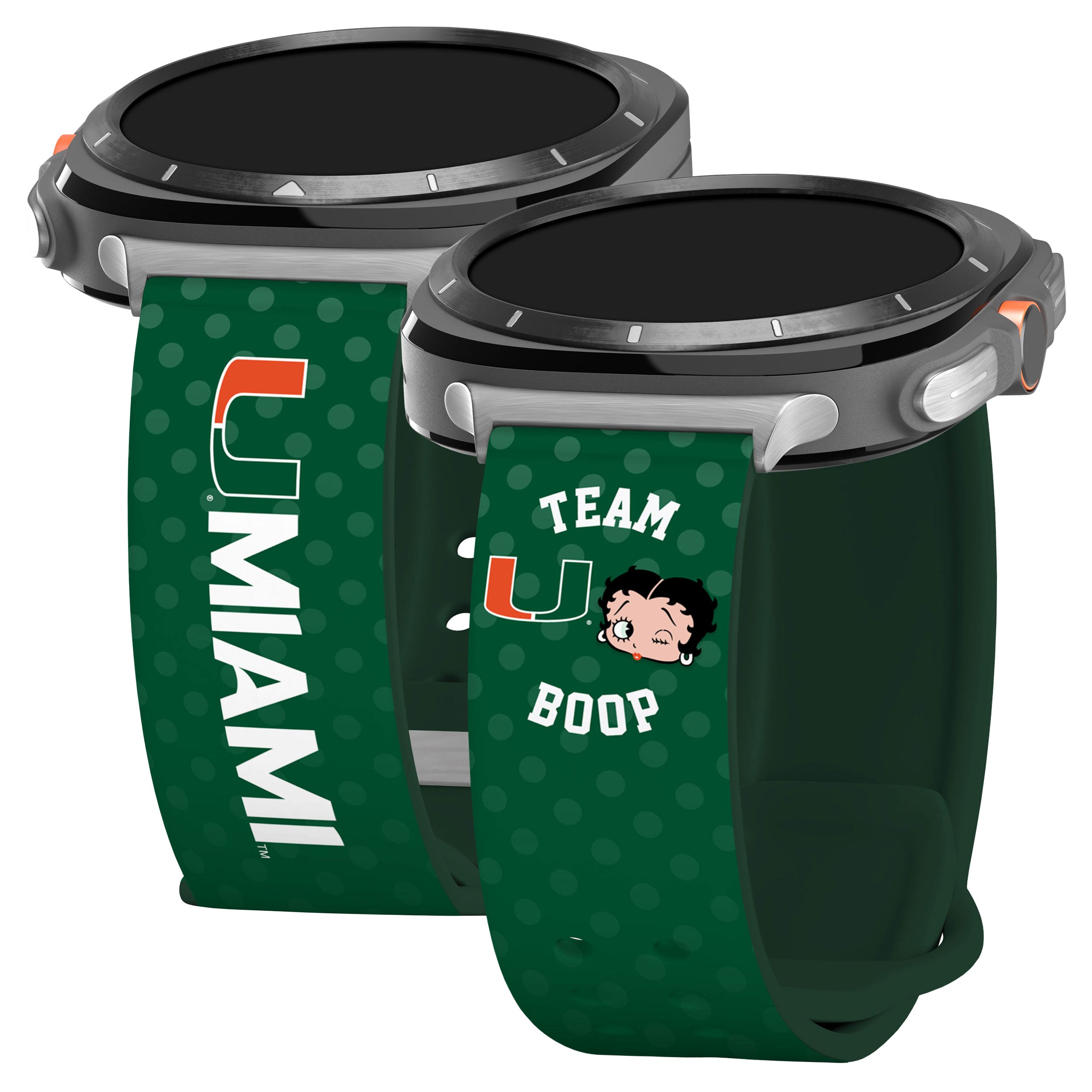 Miami Hurricanes X Betty Boop HD Samsung Galaxy Watch Ultra Watch Band 1