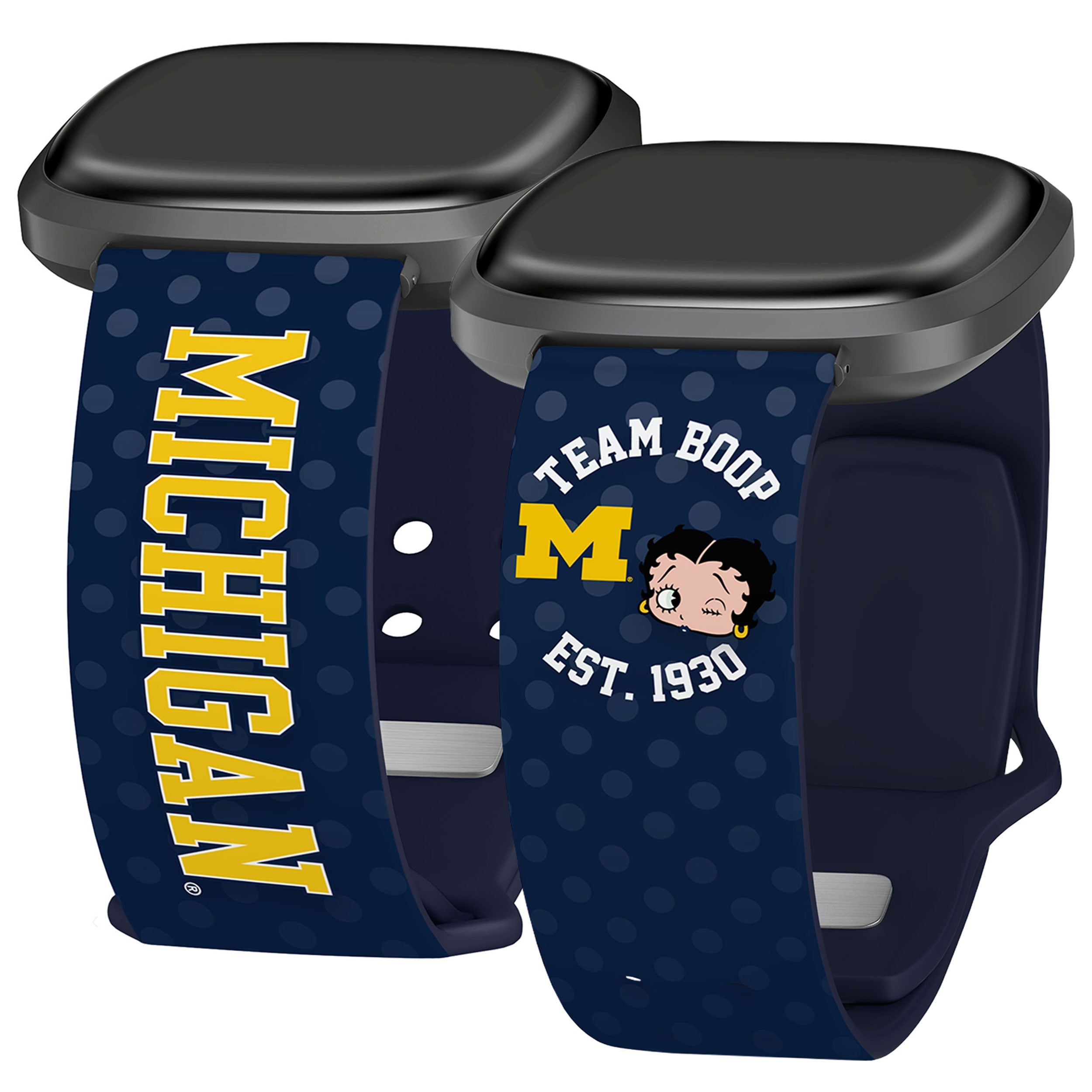 Michigan Wolverines X Betty Boop HD Fitbit Versa 3 & Sense Watch Band 1