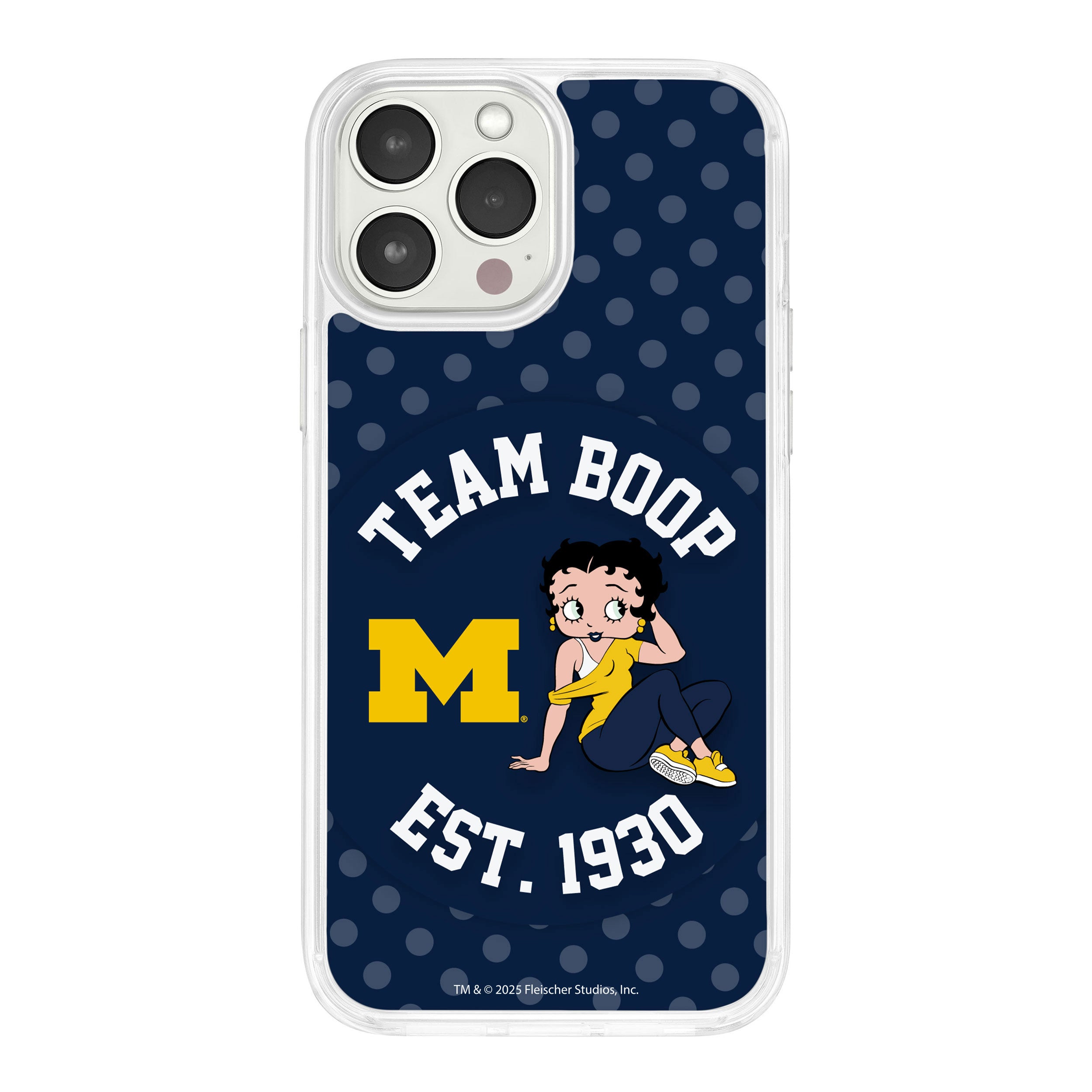 Michigan Wolverines X Betty Boop HD Apple iPhone 16 Mag-Safe Phone Case | Affinity Bands