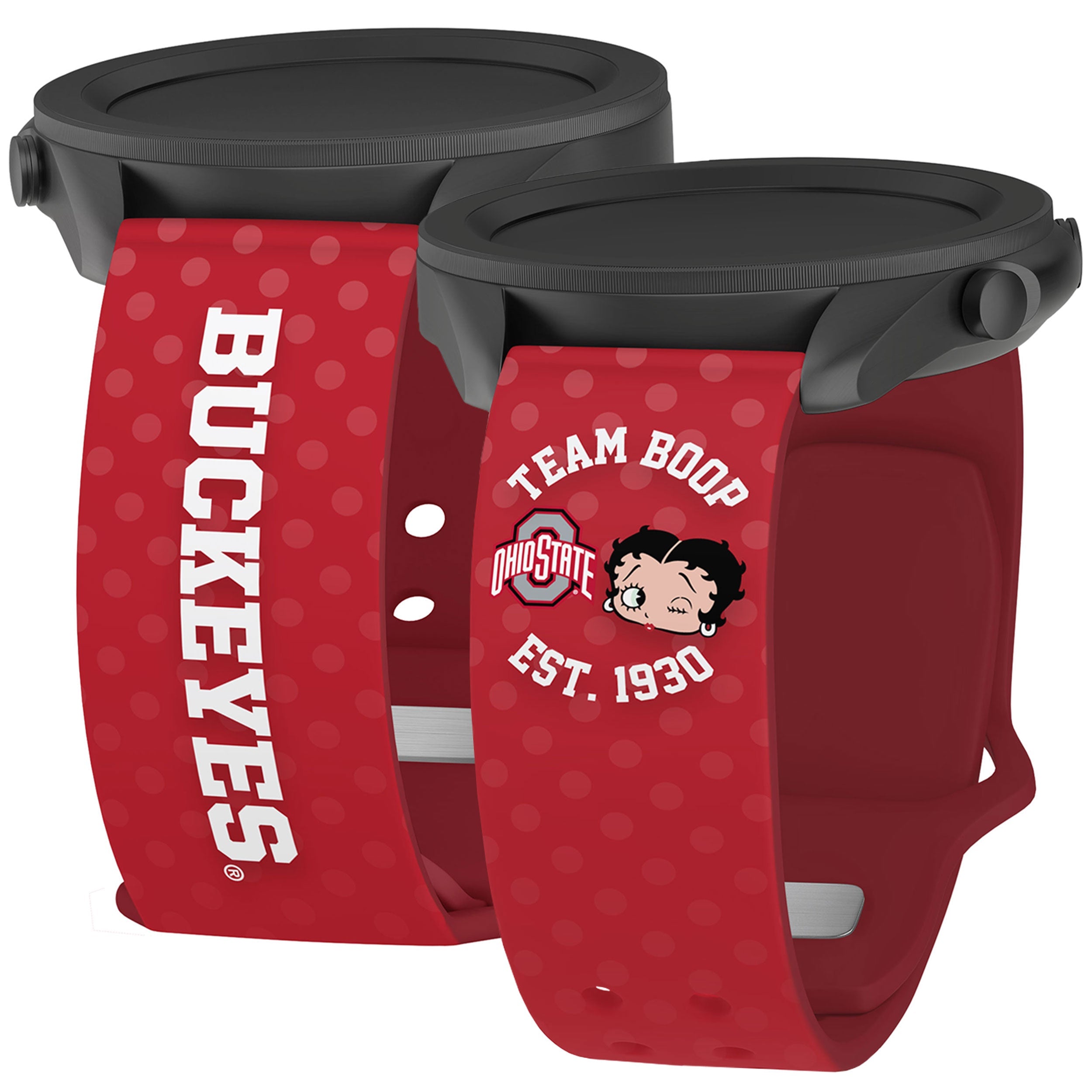 Ohio State Buckeyes X Betty Boop HD  Watchband for Samsung, Garmin, Fossil, and More 1