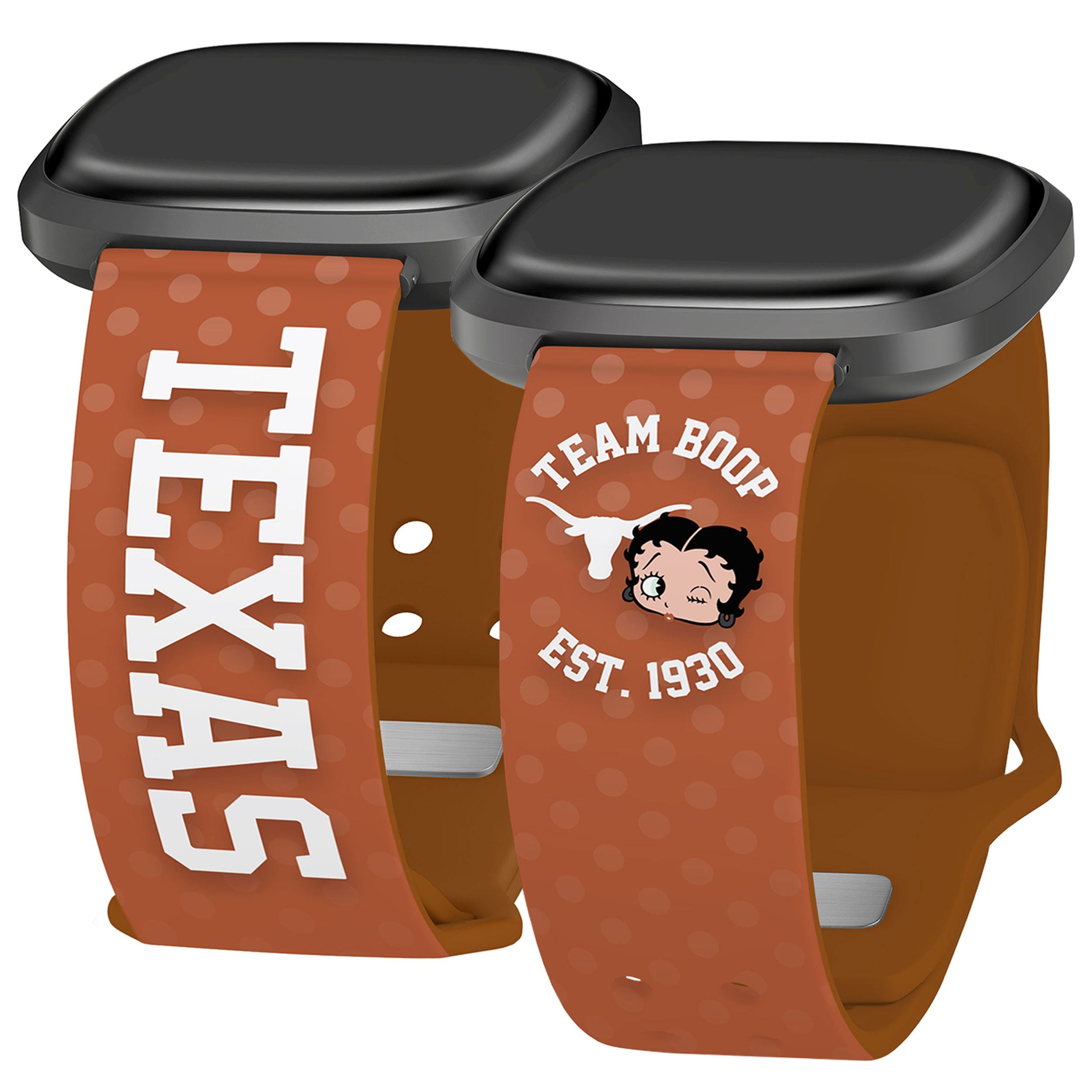 Texas Longhorns X Betty Boop HD Fitbit Versa 3 & Sense Watch Band 1
