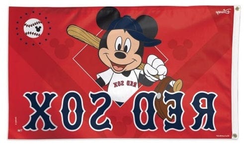 Boston Red Sox Flag 3x5 Mickey Mouse Disney