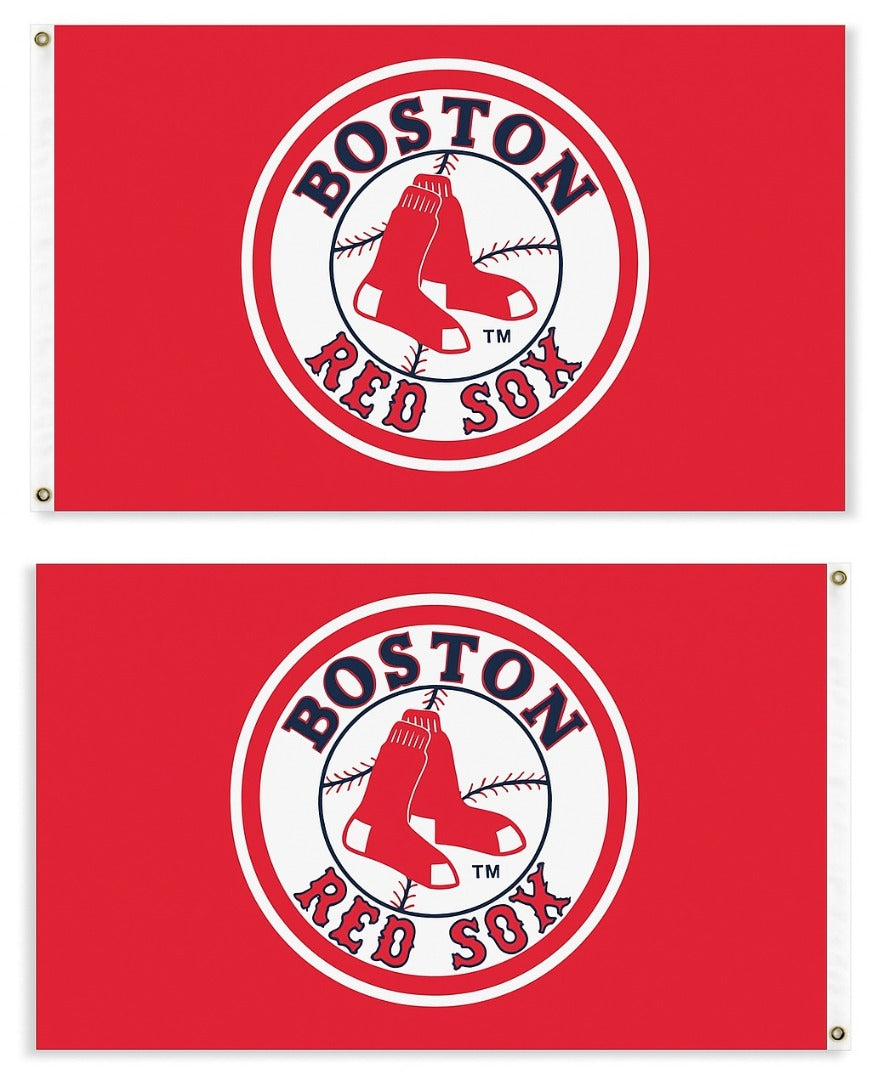 Boston Red Sox Flag 3x5 Red 2 Sided