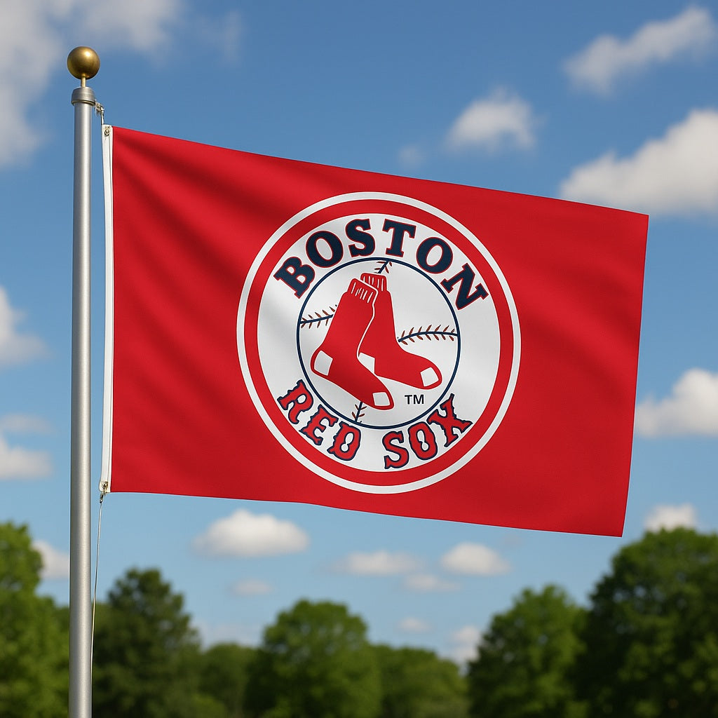 Boston Red Sox Flag 3x5 Red 2 Sided