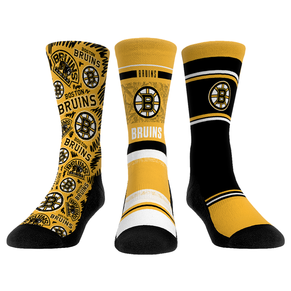 Boston Bruins - 3-Pack | Rock 'Em Socks