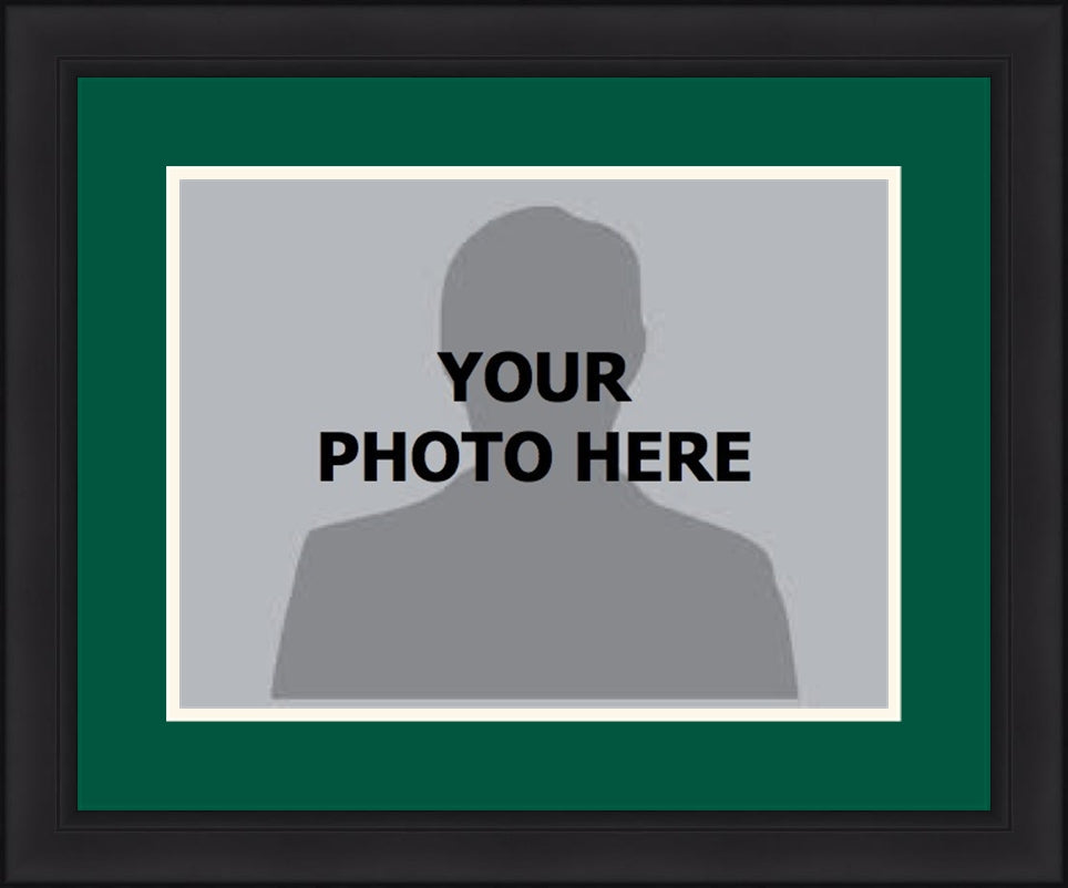 NBA Basketball Photo Picture Frame Kit - Dallas Mavericks (Green Matting, White Trim) 1