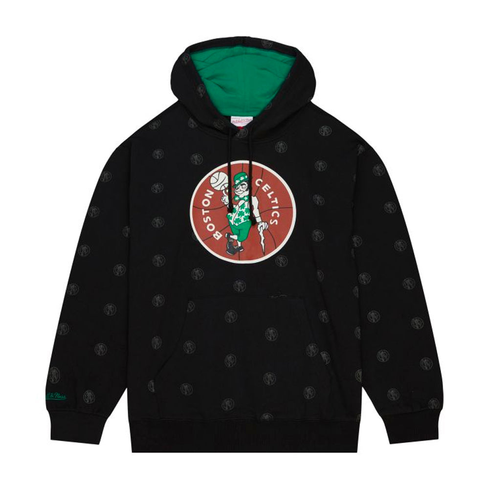 Boston Celtics Mitchell & Ness All Over Print Fleece Hoodie 1
