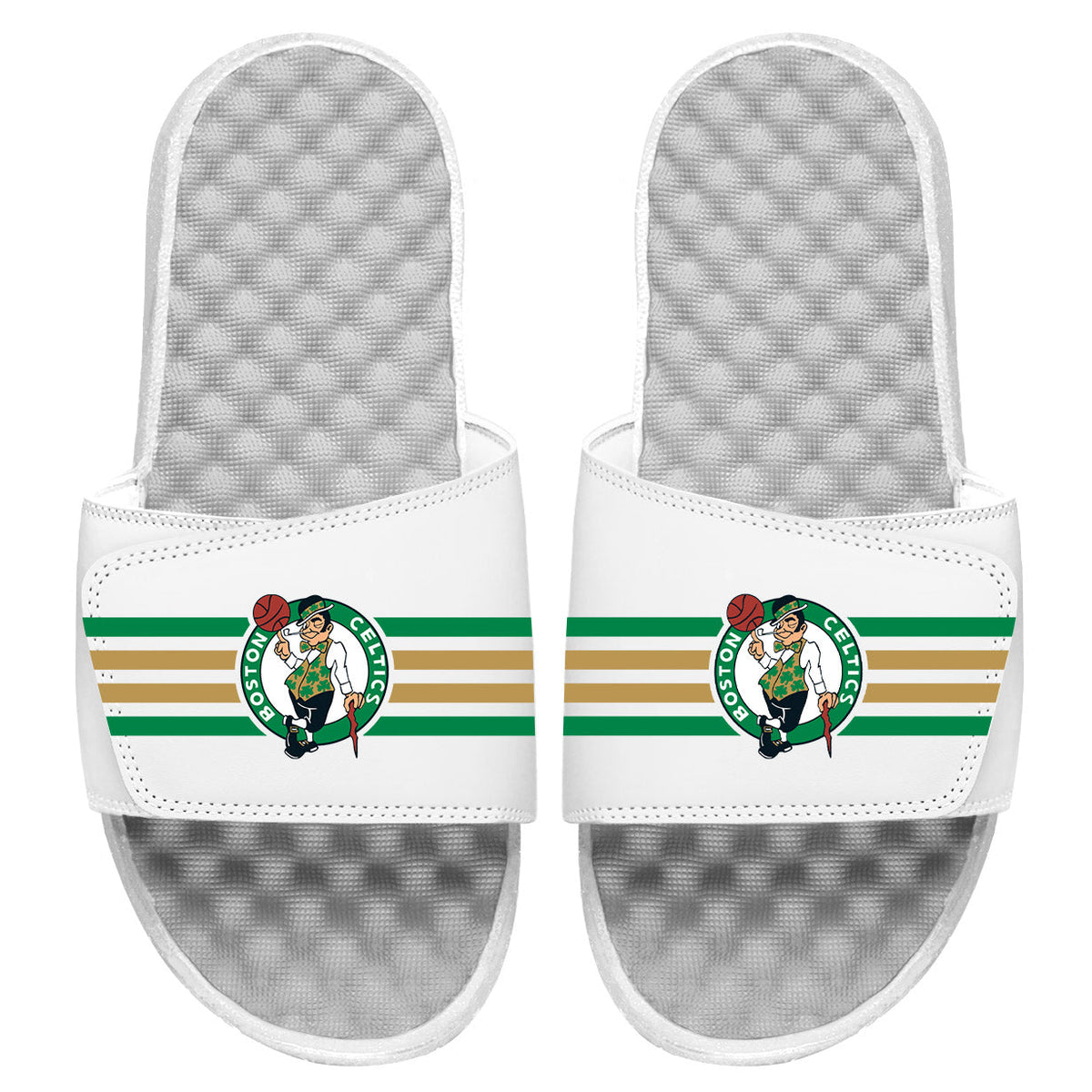 Boston Celtics Stripes Slides 2