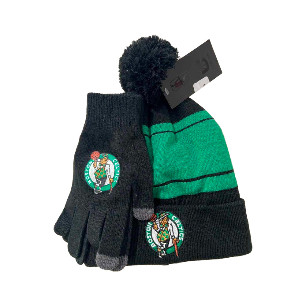 Boston Celtics Winter Hat & Gloves Gift Set 1