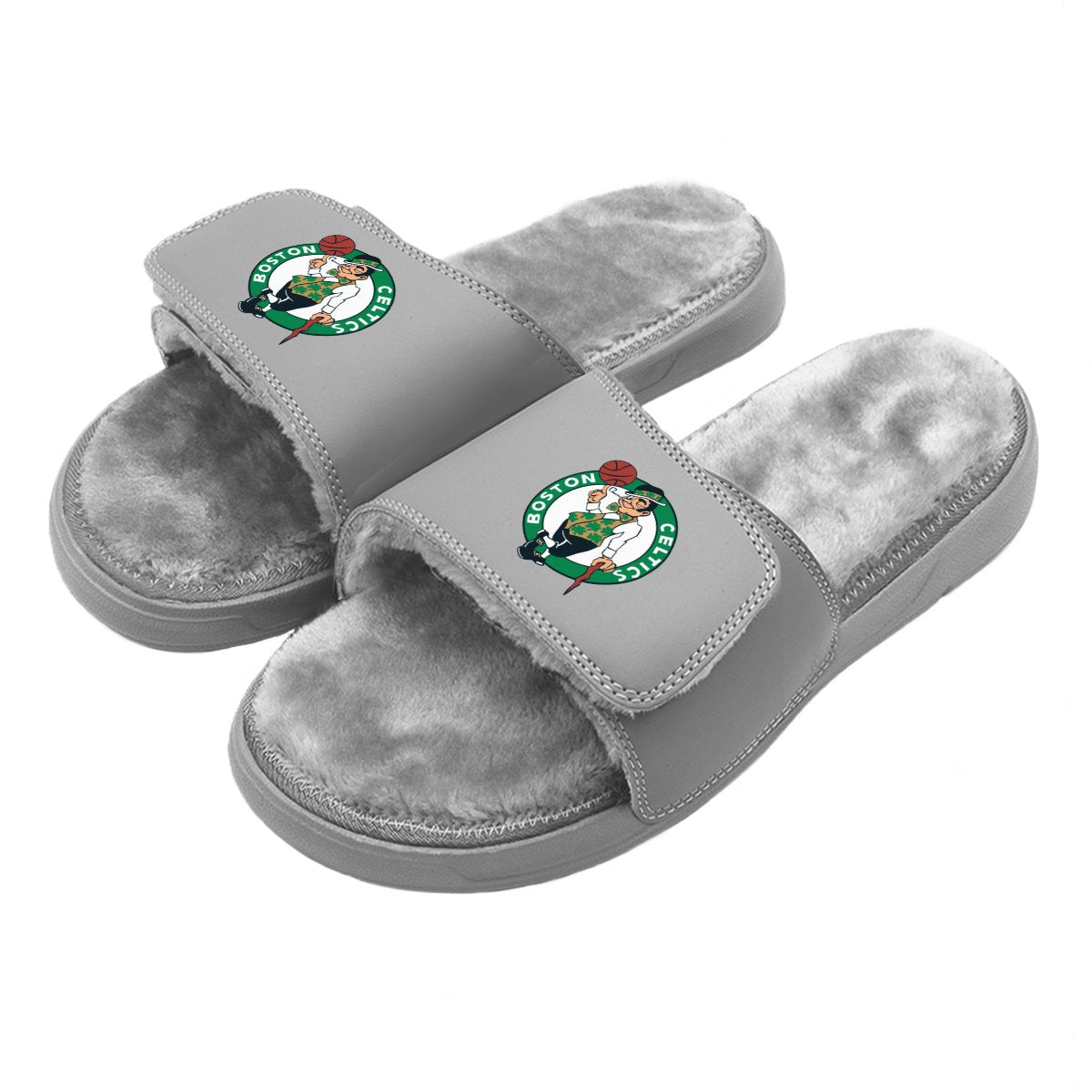 Boston Celtics Primary Fur Slides 1