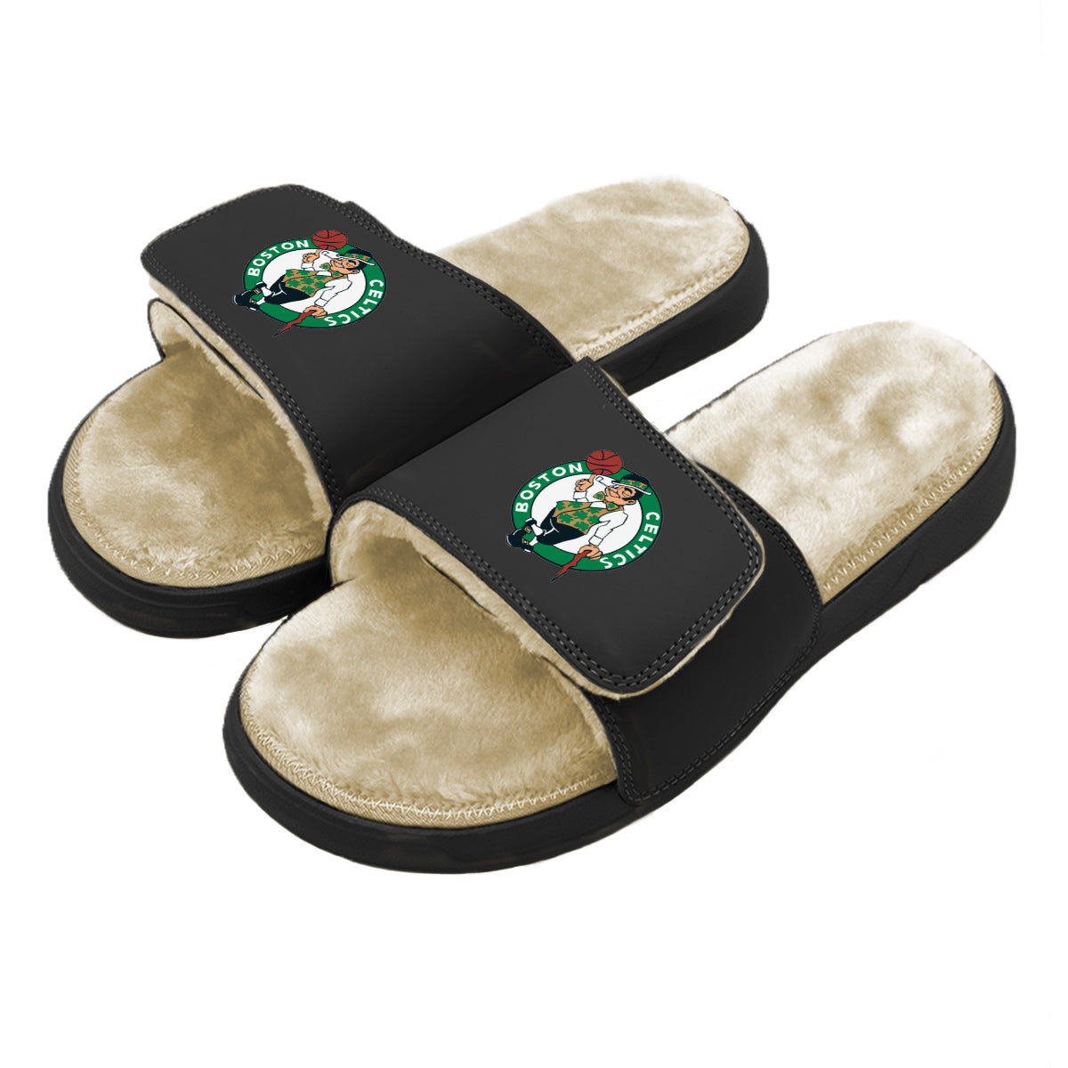 Boston Celtics Primary Fur Slides 4