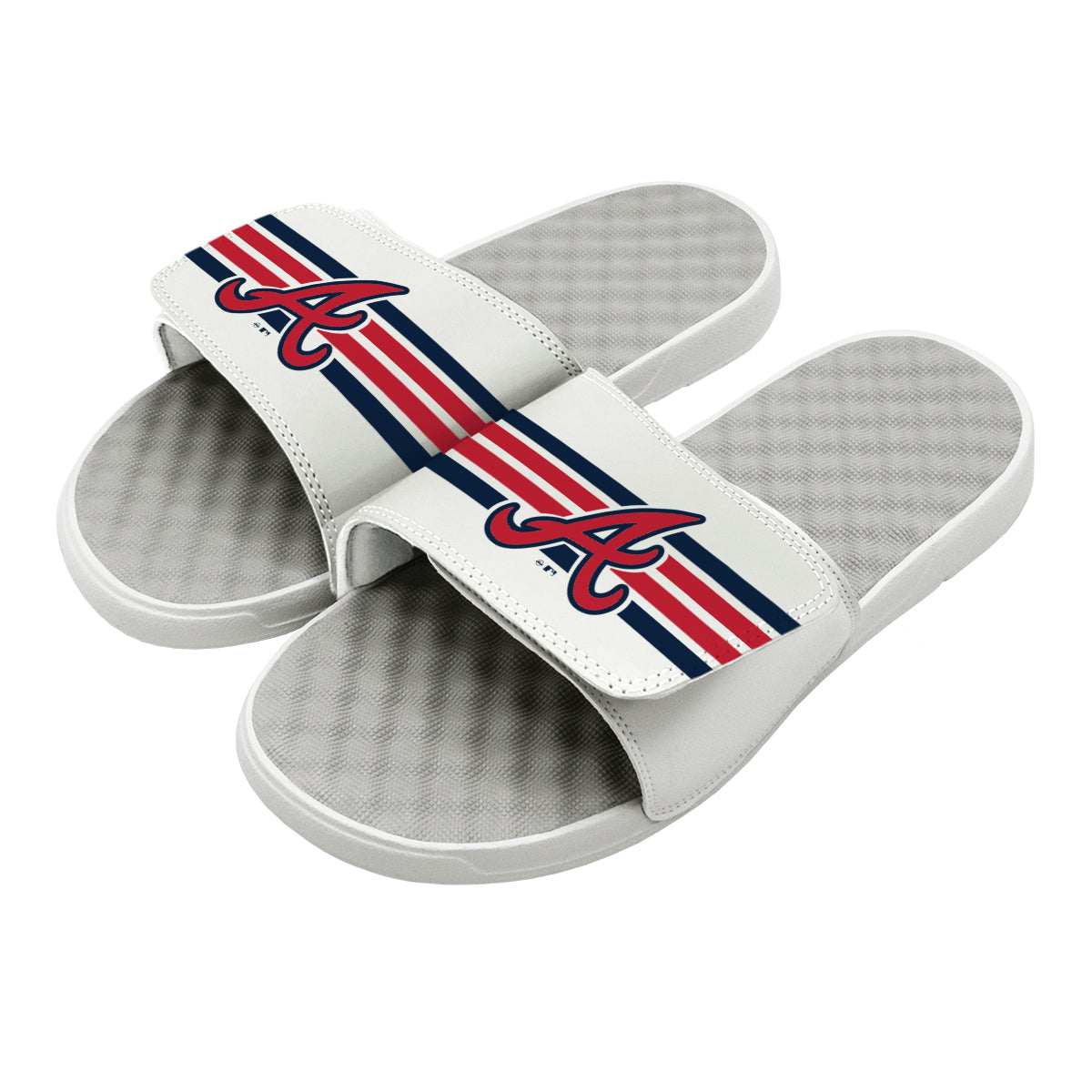 Braves Varsity Stripes Slides 1