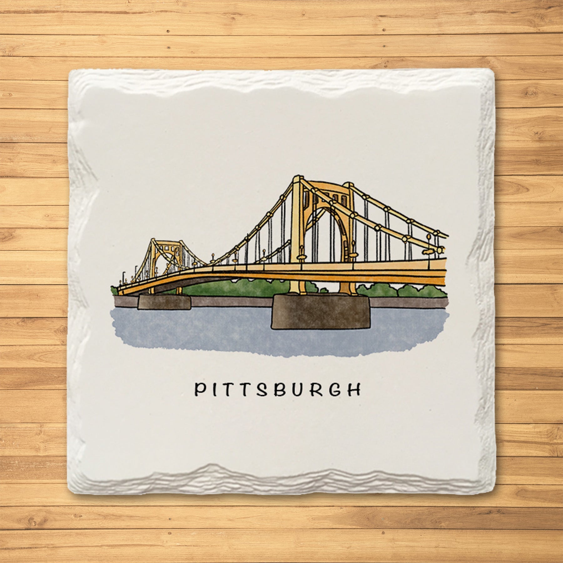 Pittsburgh City 412 Variety Pack - Ceramic Drink Coasters - 4 Pack 4