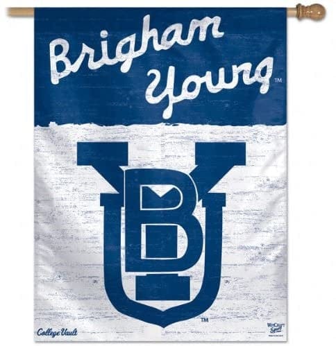 Brigham Young Flag BYU Throwback Logo Vault 3