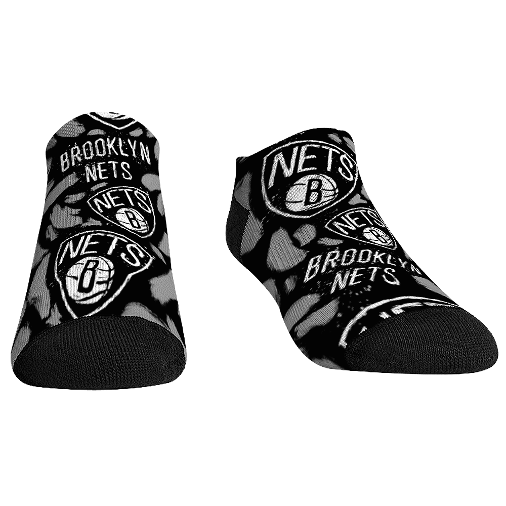 Brooklyn Nets - Low Cut  - Logo Paint | Rock 'Em Socks 1