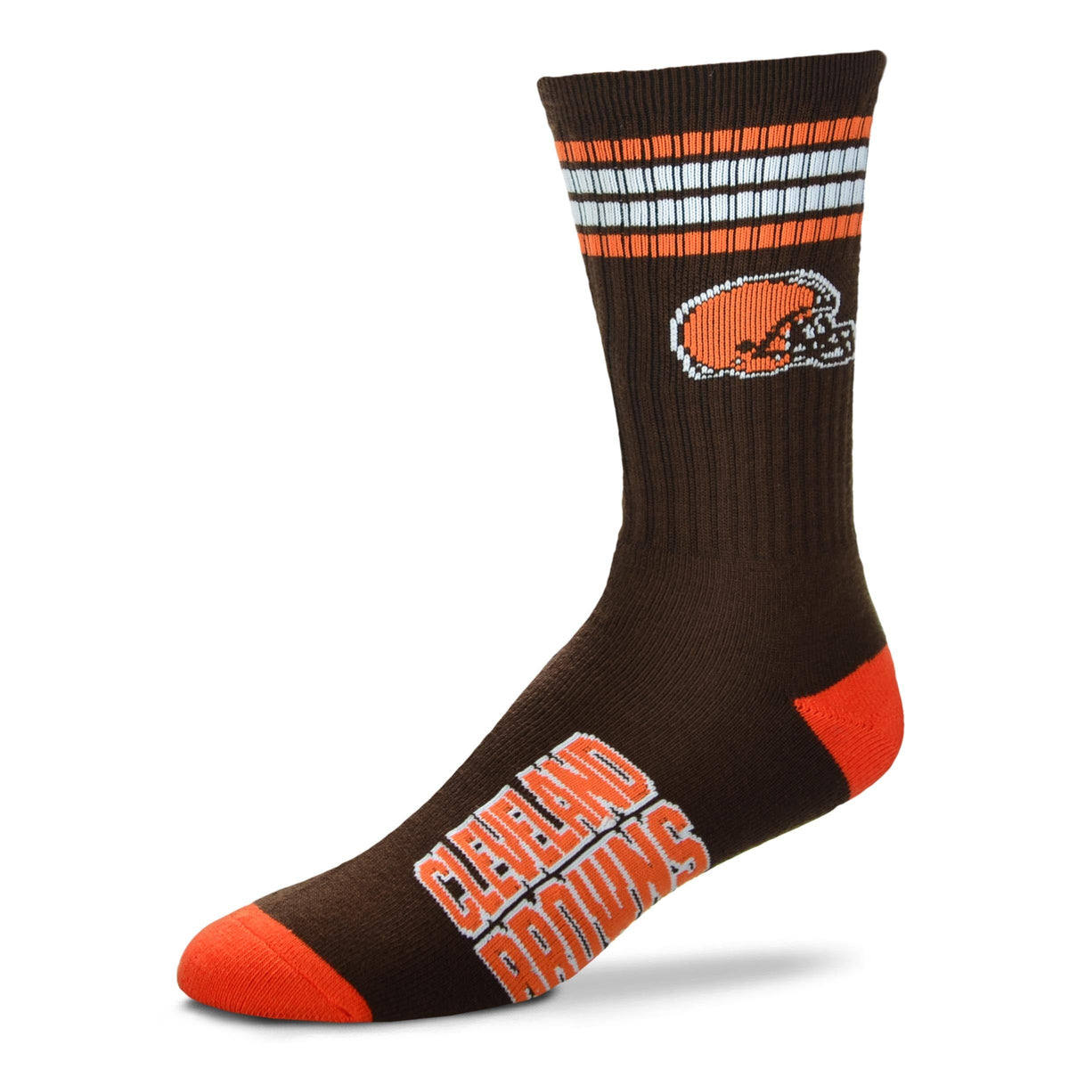 Cleveland Browns Men's 4 Stripe Deuce Socks 1