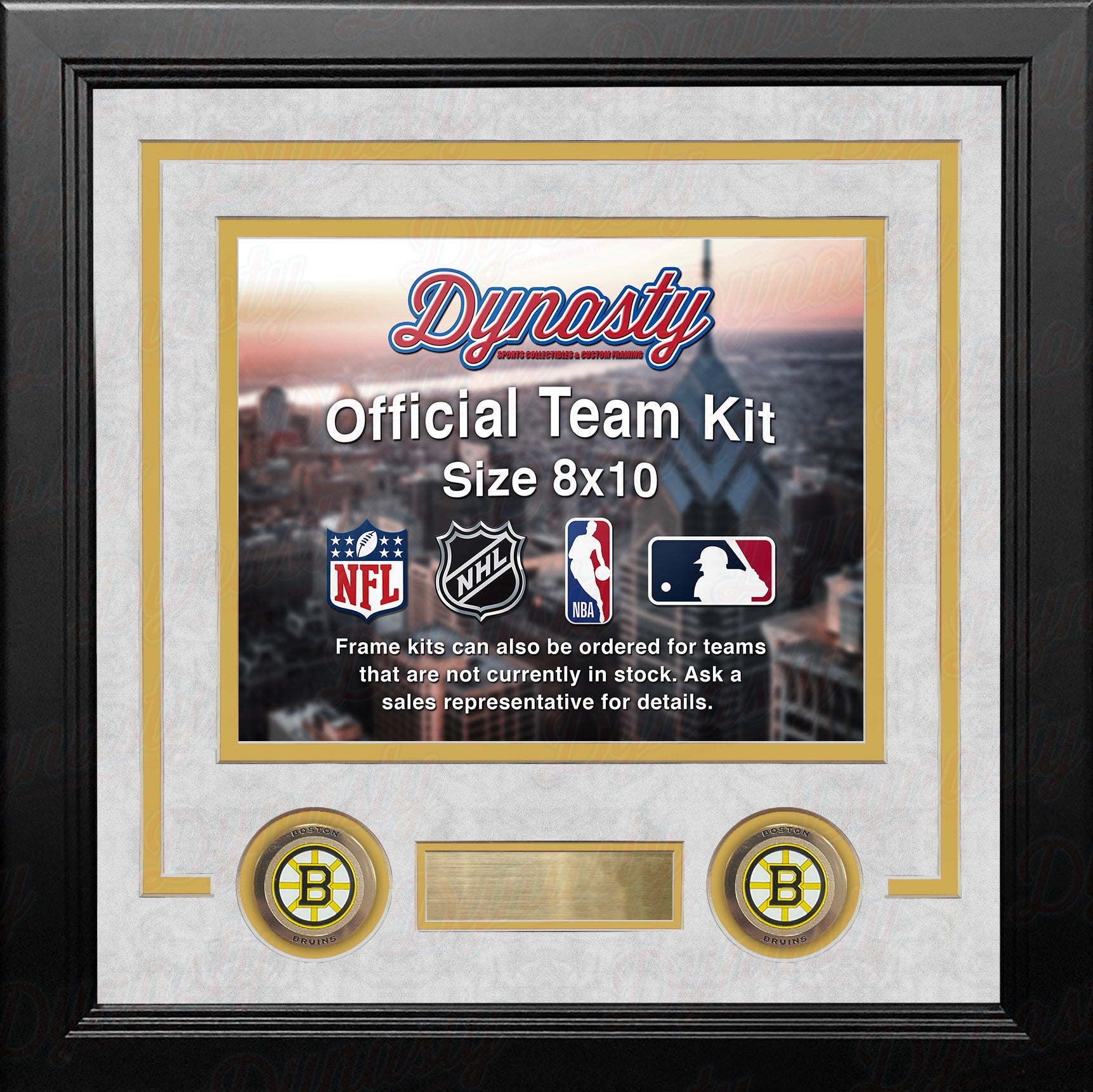 Boston Bruins Custom NHL Hockey 8x10 Picture Frame Kit (Multiple Colors) 6