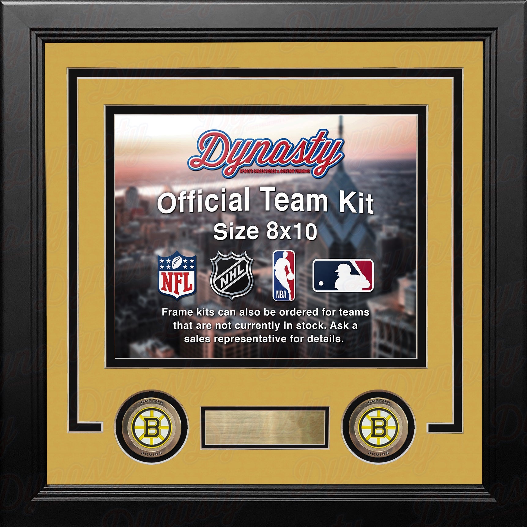 Boston Bruins Custom NHL Hockey 8x10 Picture Frame Kit (Multiple Colors) 3